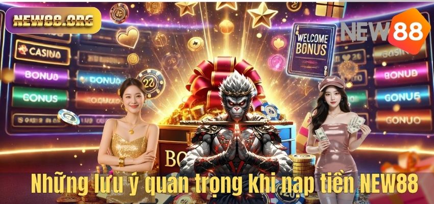 NẠP TIỀN NEW88 Những lưu ý quan trọng khi nạp tiền NEW88